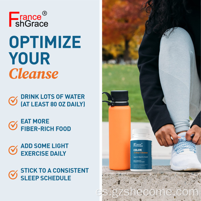 COLON CLIMINSE Digestión del tracto intestinal del tracto Prebiótico Cápsulas